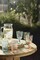 Bormioli Rocco Romantic Stemware Drinking Glass 4 Set 10.75 oz Cotton Candy Pink